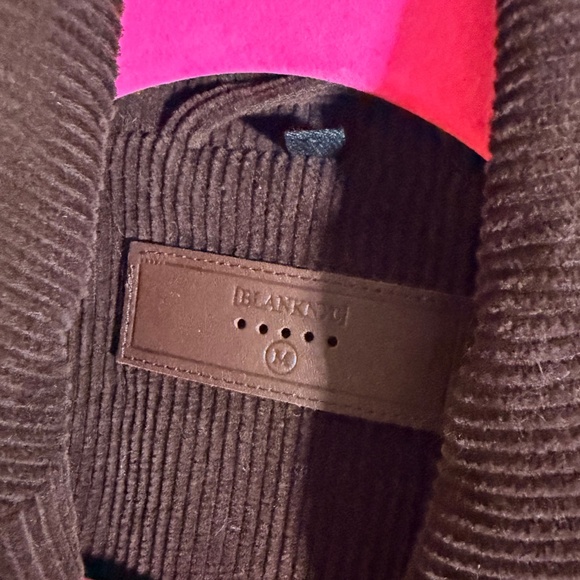 Blank NYC Puff Sleeve Corduroy Blazer Brown Jacket Size M EUC - Picture 7 of 7